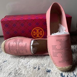 Tory Burch size 8 pink Espadrille. Worn once.